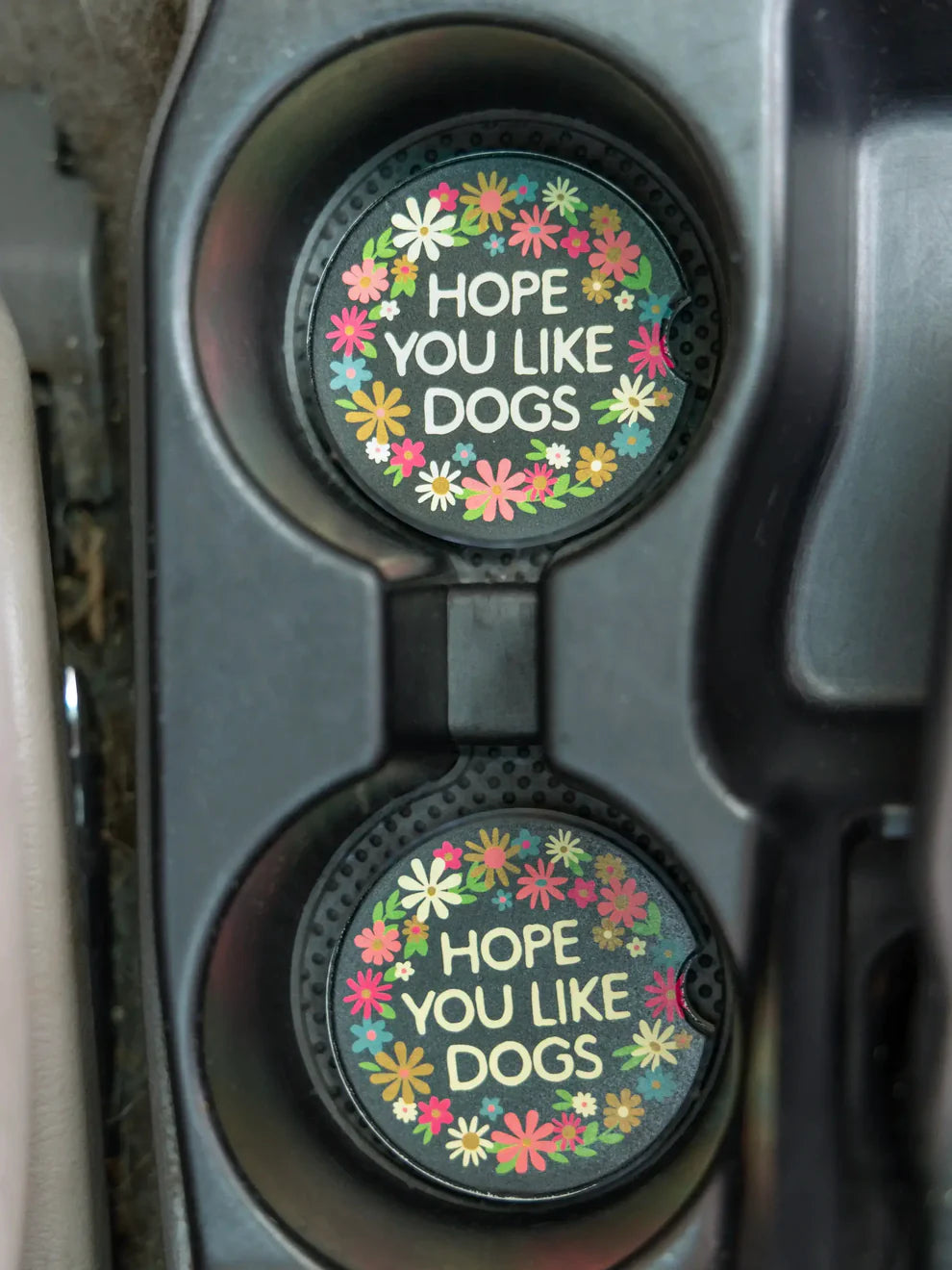 Hope You Like Dogs Car Coaster Set