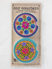Bold Flower Car Coaster Set