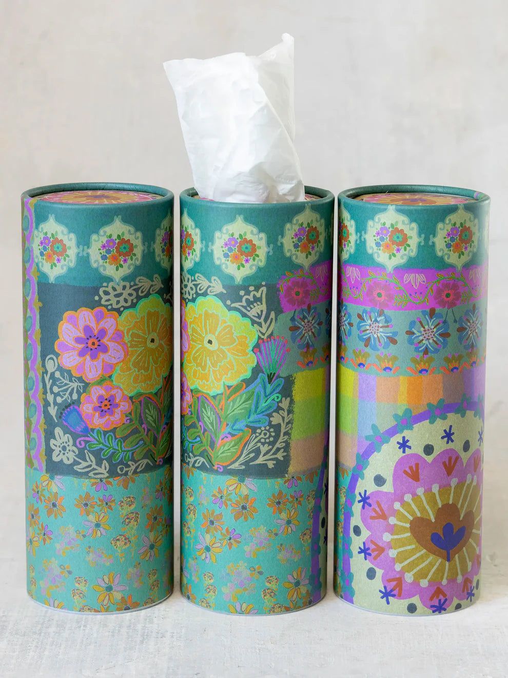 Folk Patchwork Car Tissues