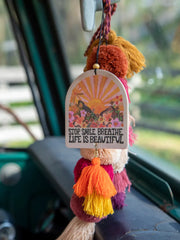 Life Is Beautiful Tassel Air Freshener
