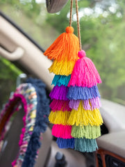 Multicolored Tassel Tie-On