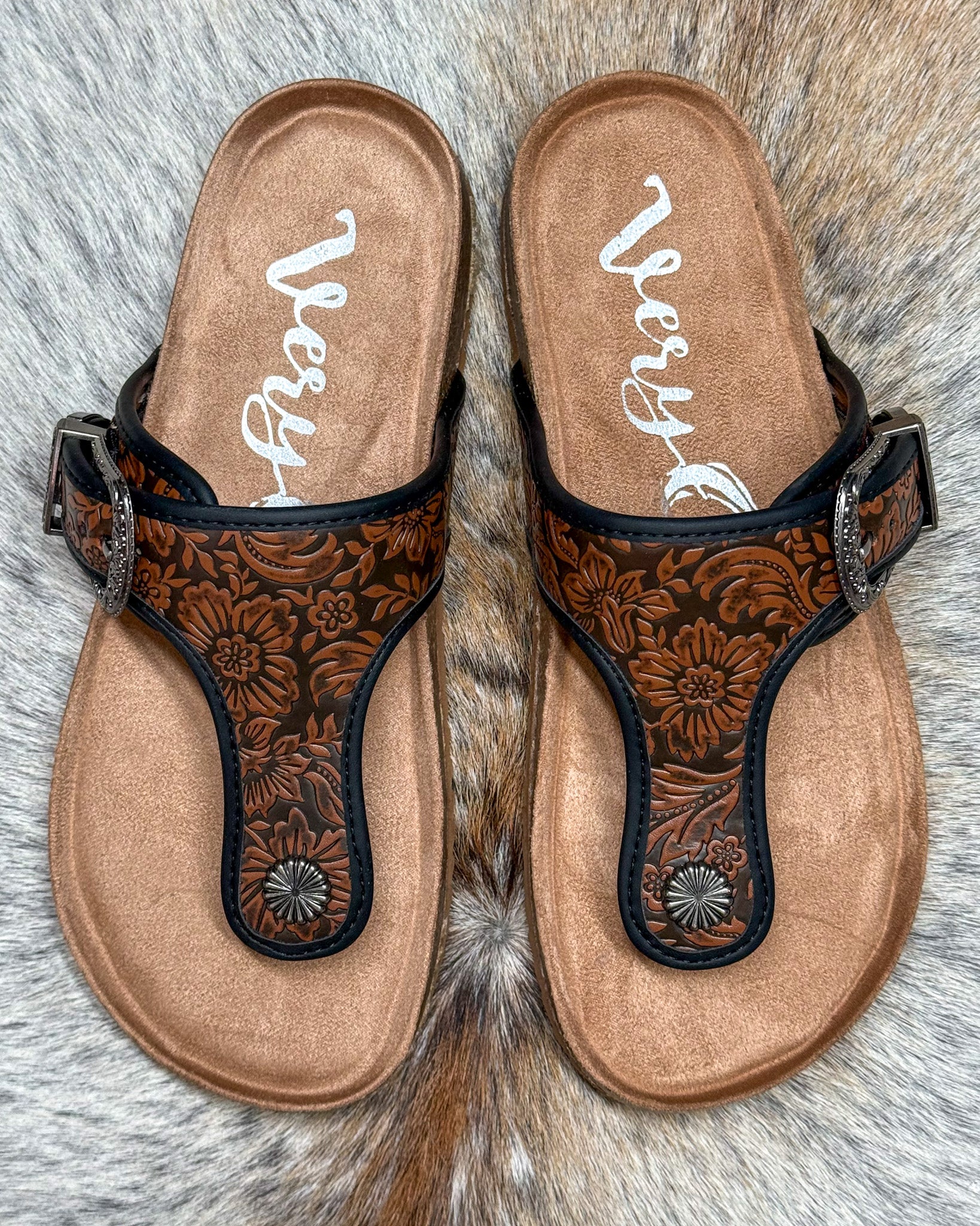 Tejas Tooled Sandals