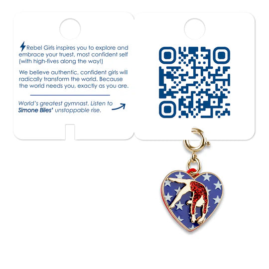 Rebel Girls Gymnast Charm