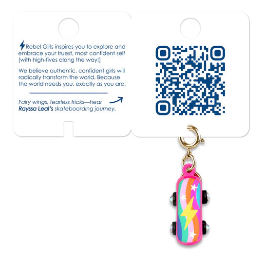 Rebel Girls Skateboard Charm