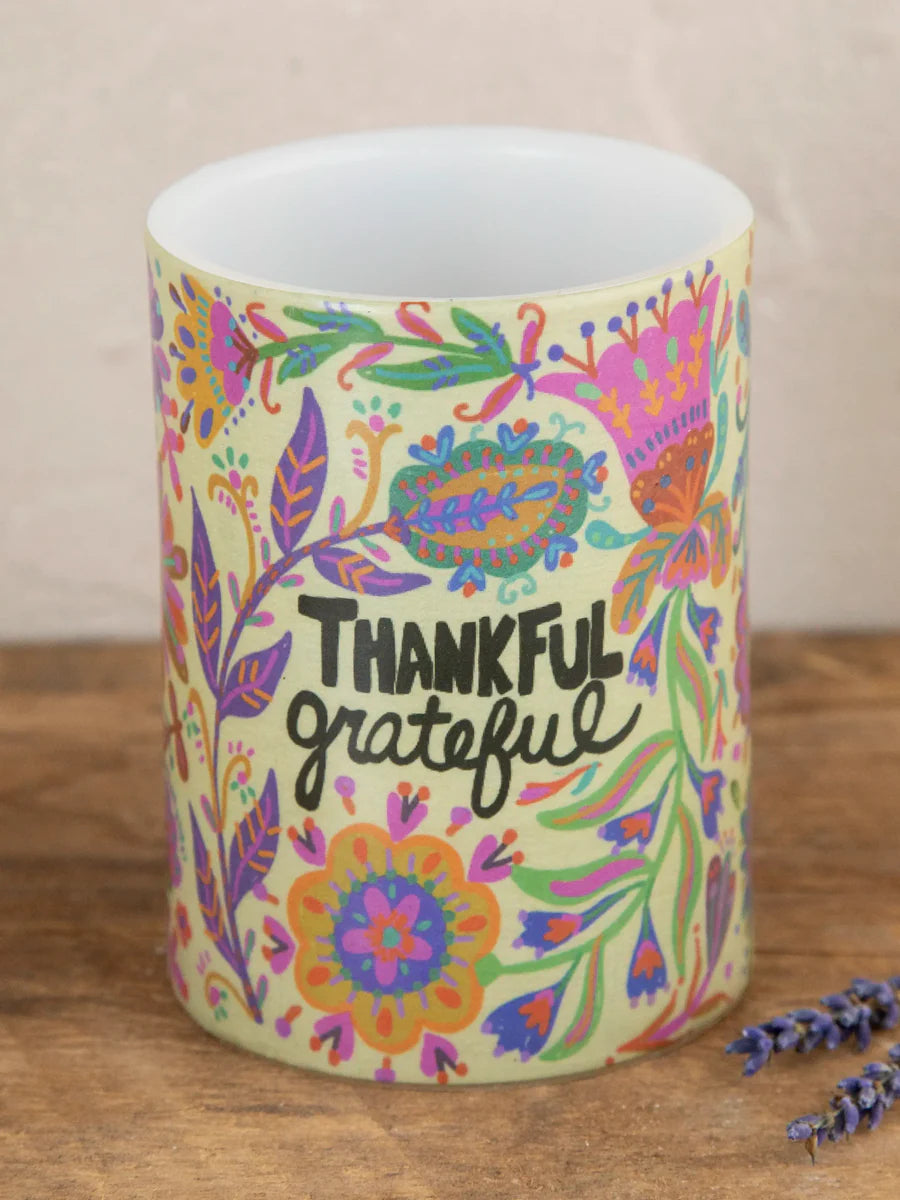 Thankful Grateful Flameless Candle