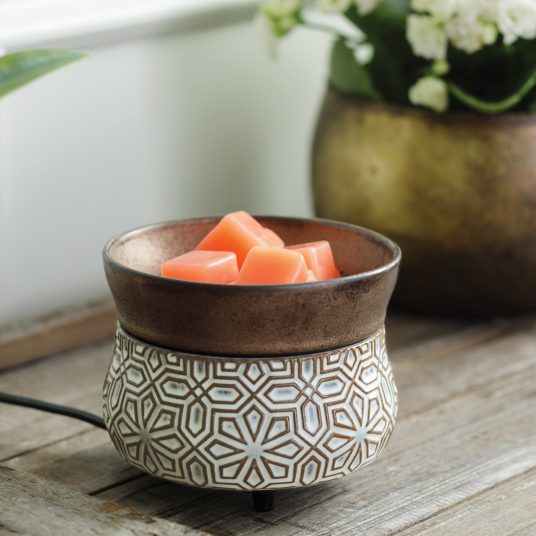 Bronze Geo 2-In-1 Warmer