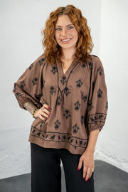 Inez Embroidered Top