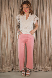 Pearl-fectly Cute Pink Pants