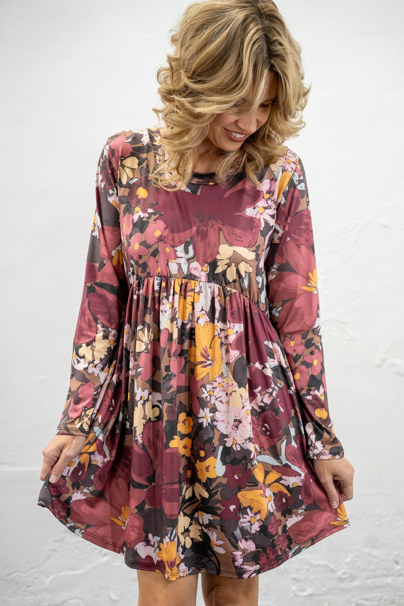 Melisha Mocha Floral Dress