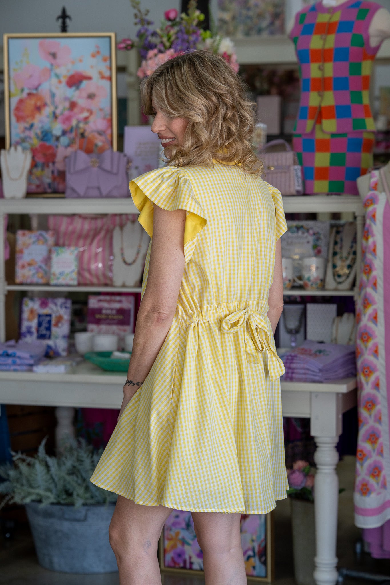 Lemonade Luxe Gingham Dress