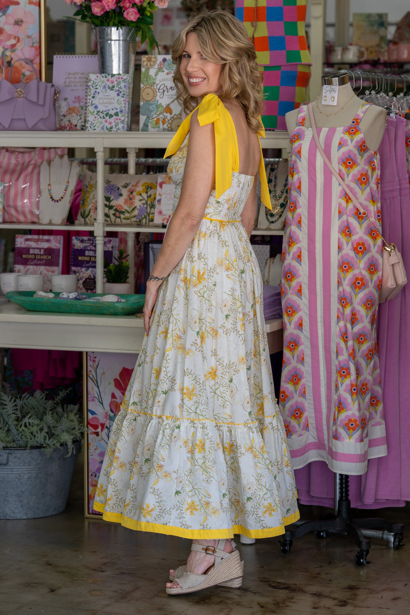 Sunny Meadows Floral Maxi Dress