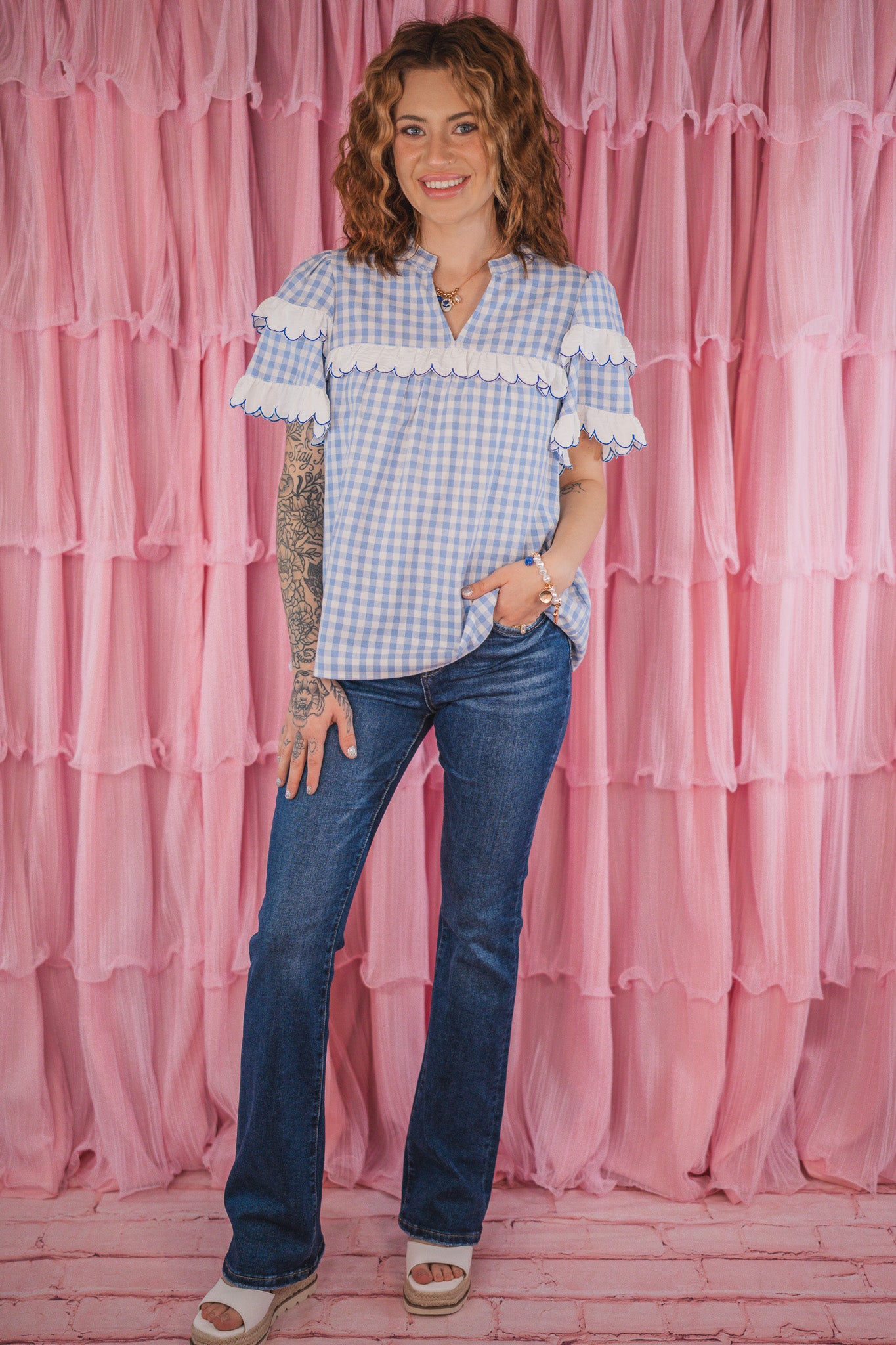 Dorothy Gingham Top