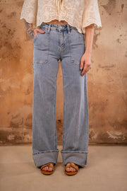 Maxine Wide Leg Carpenter Jeans