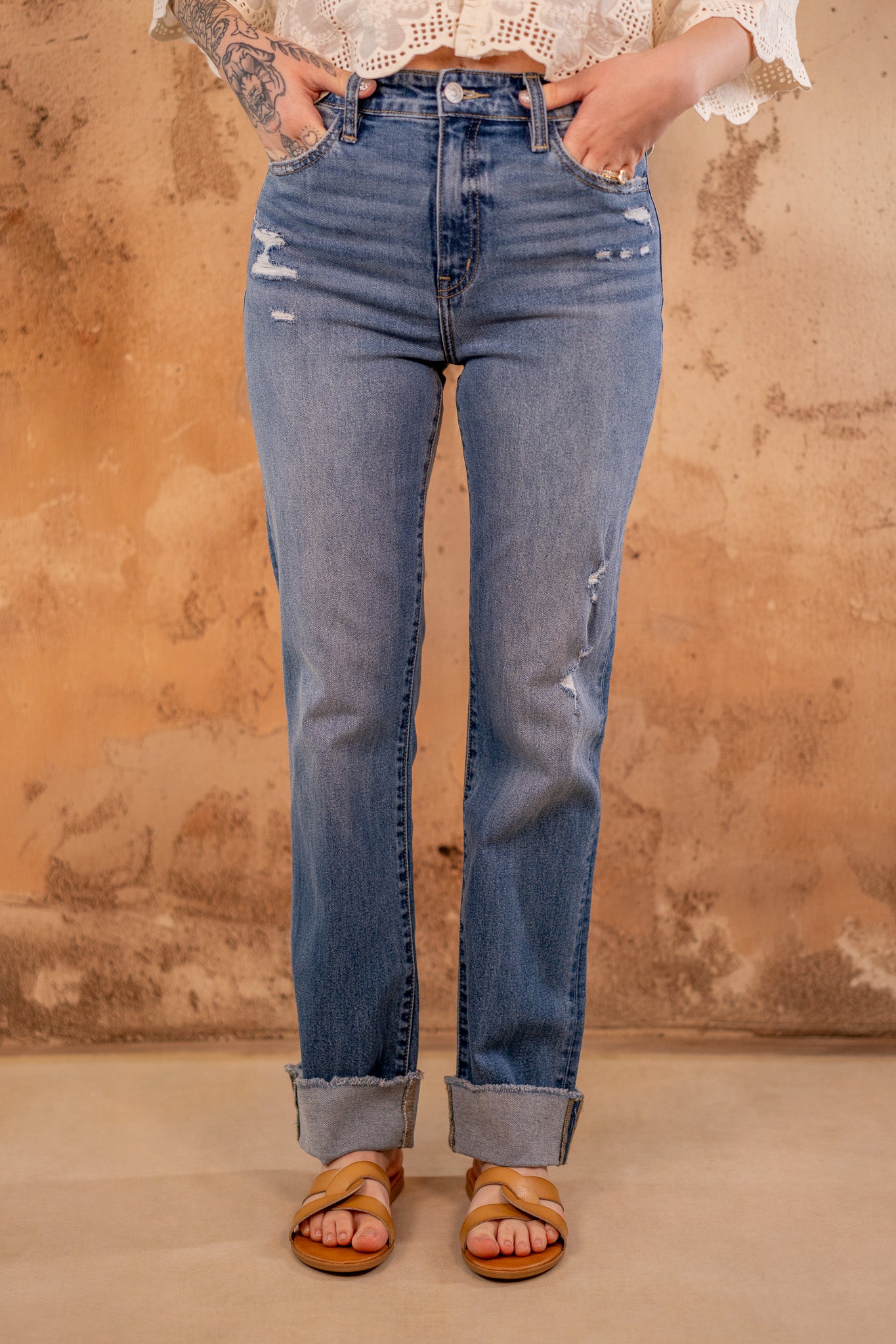 Meghan High-Rise Straight Jeans