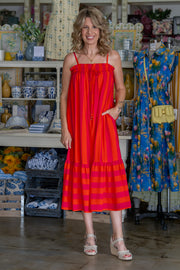 Main Attraction Pink & Orange Dress