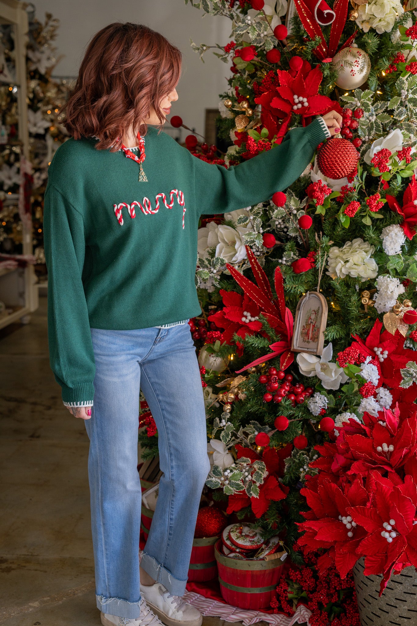 Candy Cane Cutie Sweater