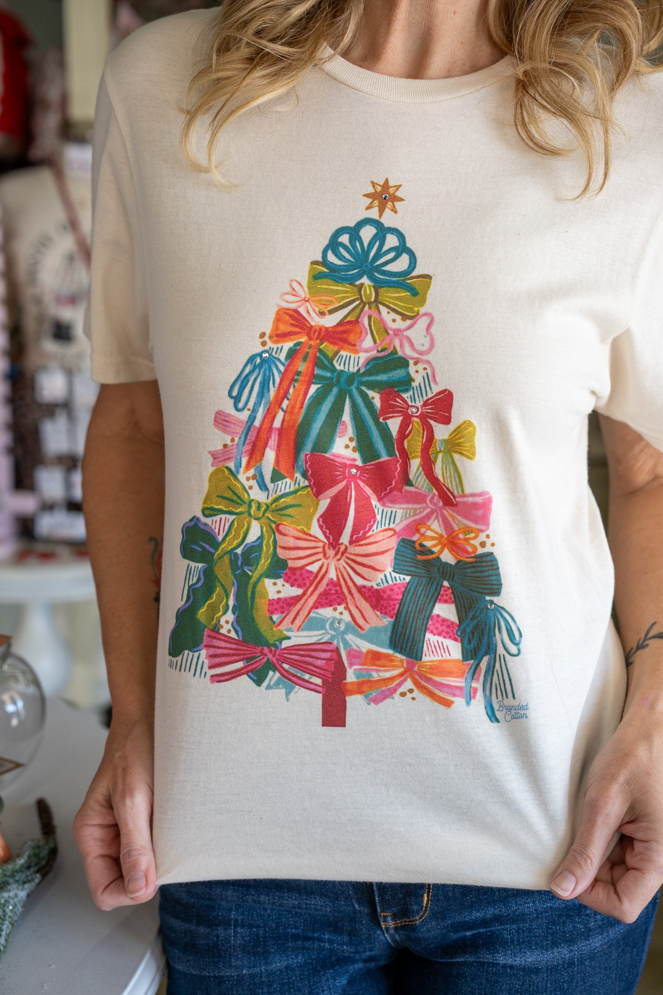 Bright Bow Christmas Tee