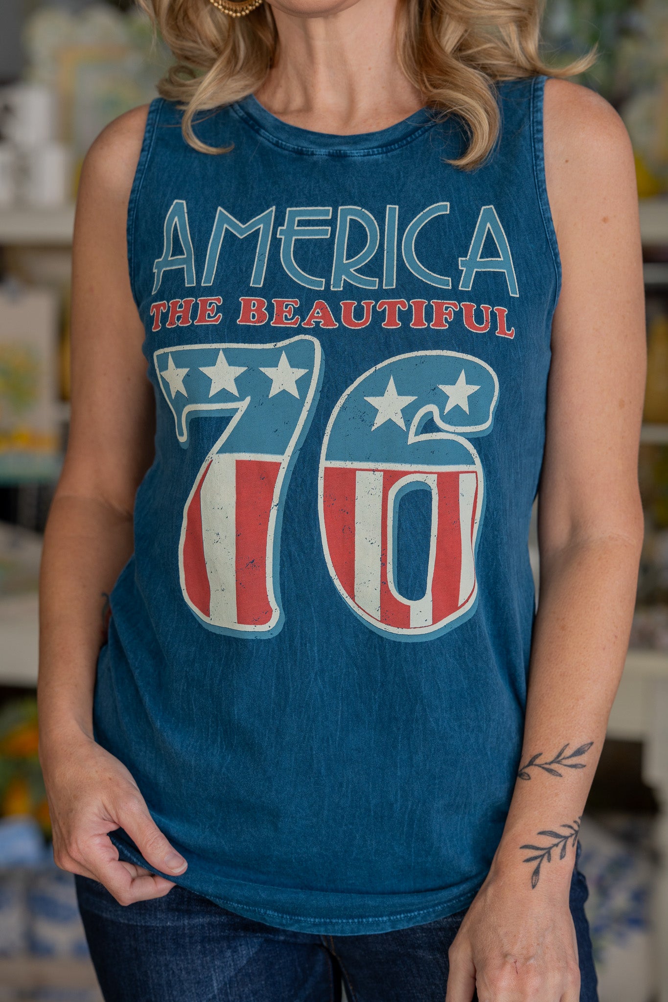 America 76 Graphic Tank Top