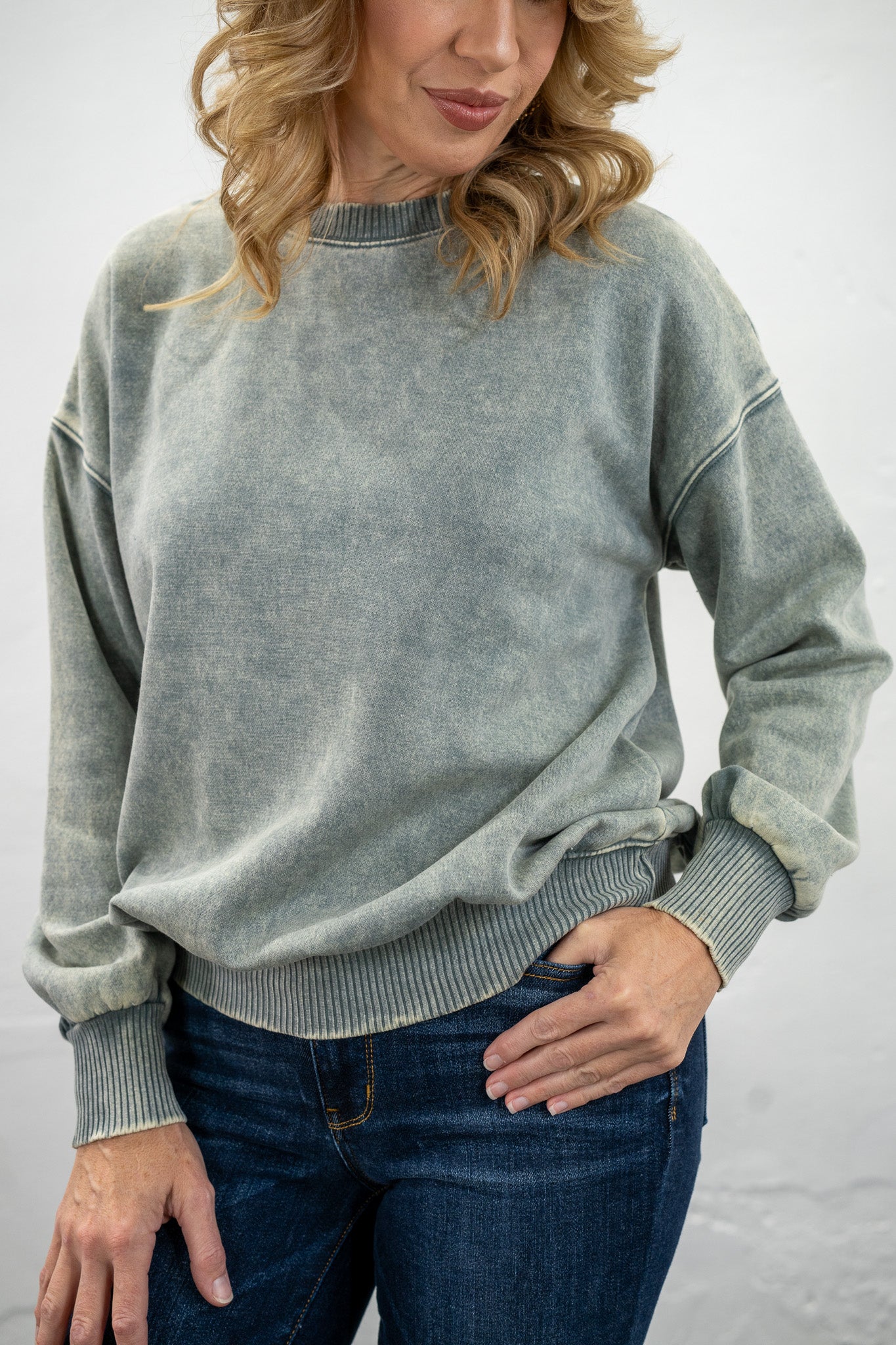 Slow Mornings Ash Jade Pullover