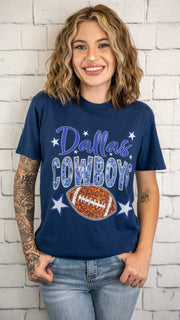 Dallas Cowboys Sequin Tee *Final Sale*