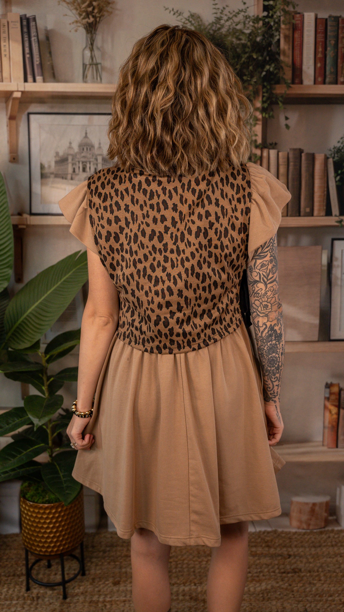 LeeAnn Leopard Vest Dress