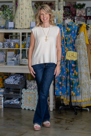 Virginia Ivory Knit Top