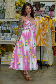 Sweet Squeeze Pink Striped Dress