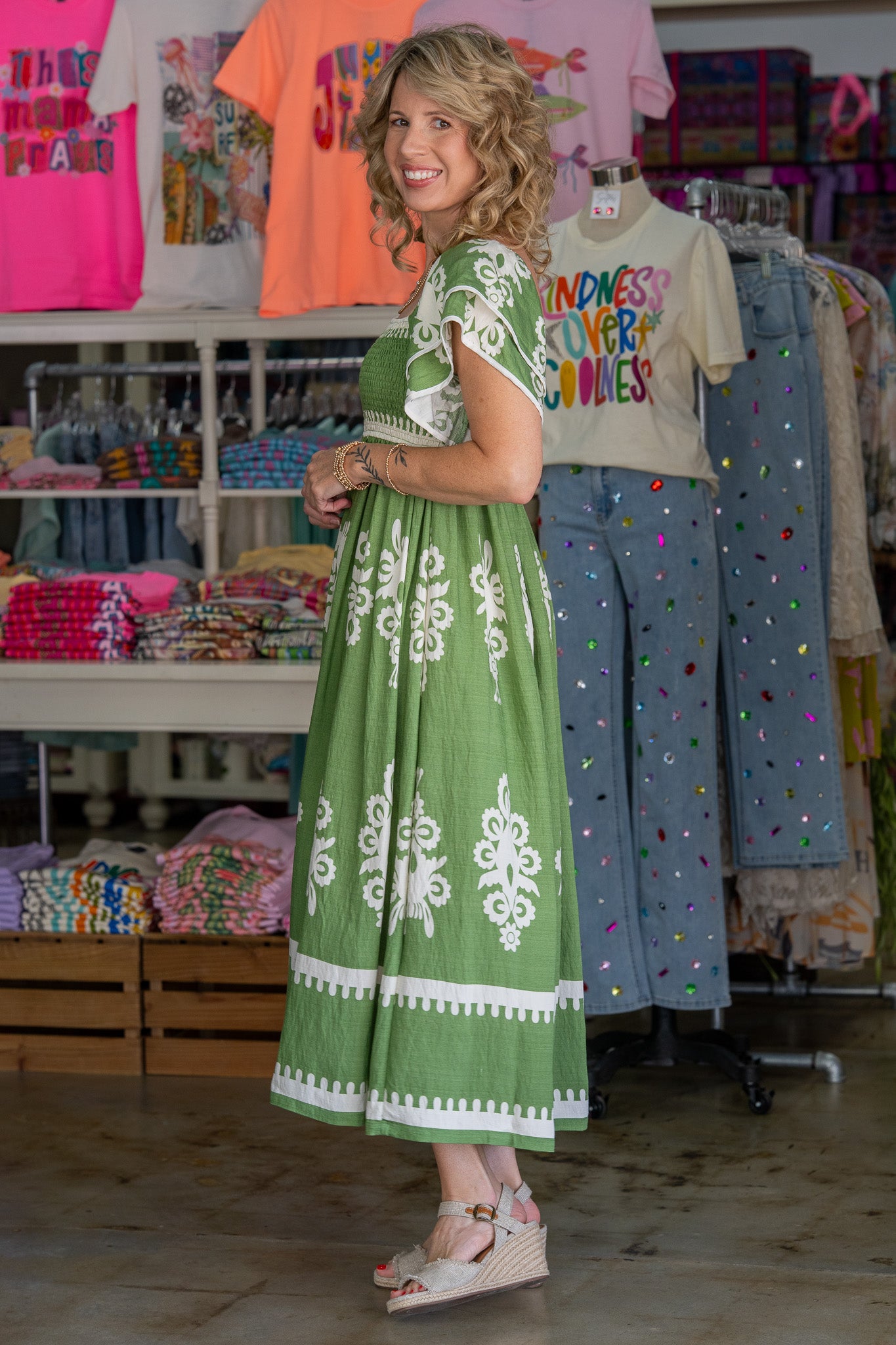 Yesenia Green Dress