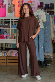 Julia Chocolate Pant Set