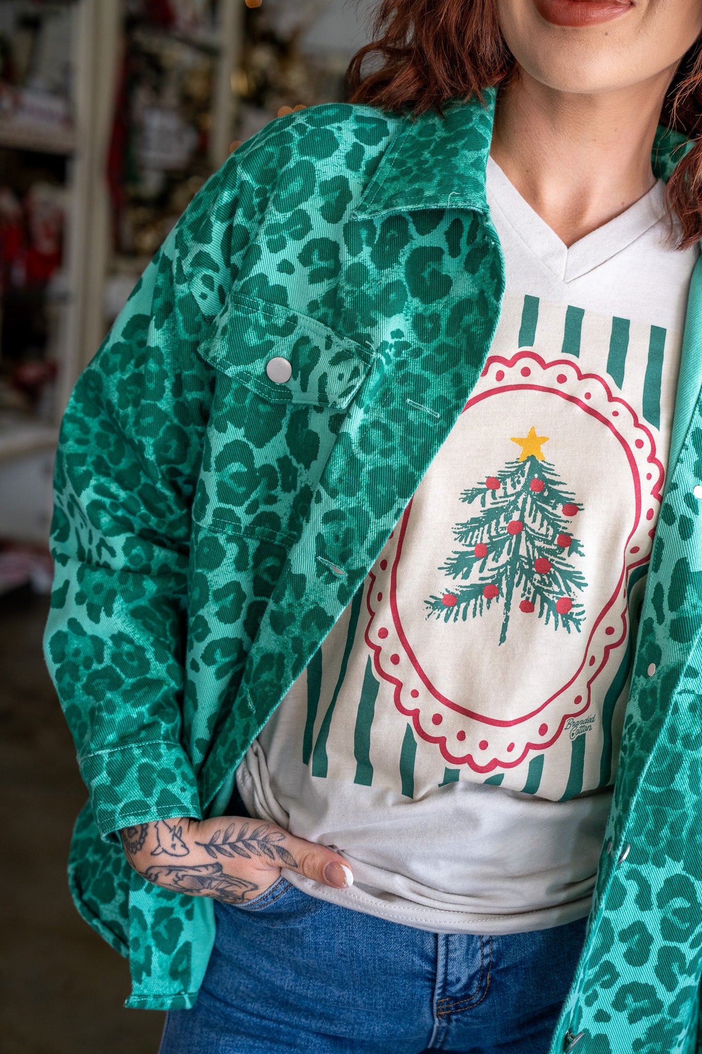 Wild Side Green Shacket