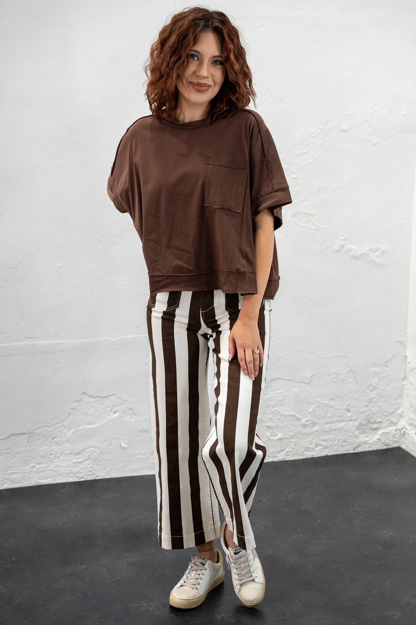 Lexy Chocolate Brown Tee