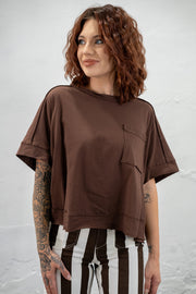 Lexy Chocolate Brown Tee