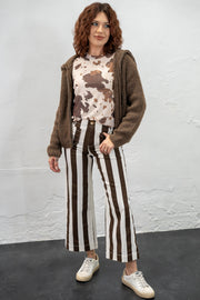 Stripe This Way Cropped Pants