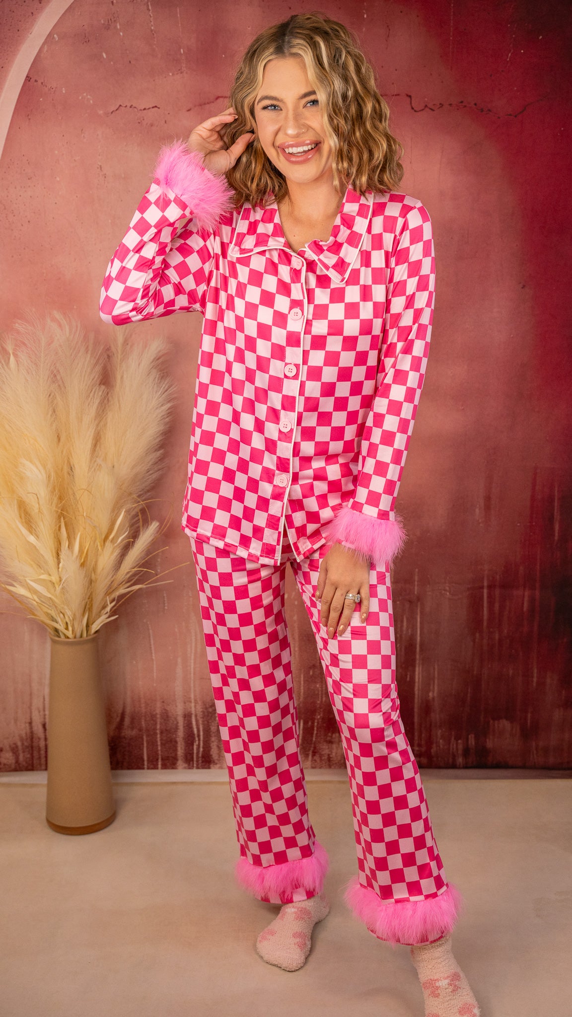 Miranda Checkered PJ Sets - Mommy & Me