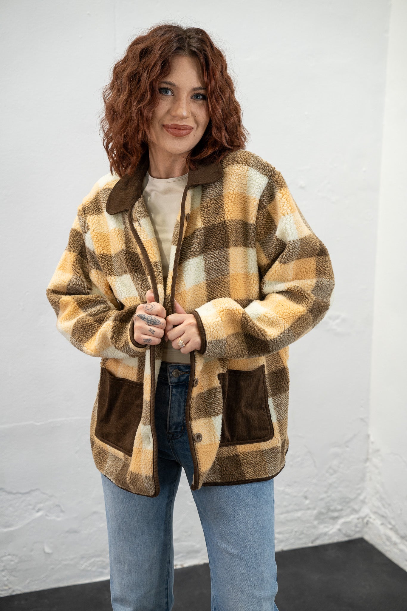 Fuzzy Checkmate Jacket