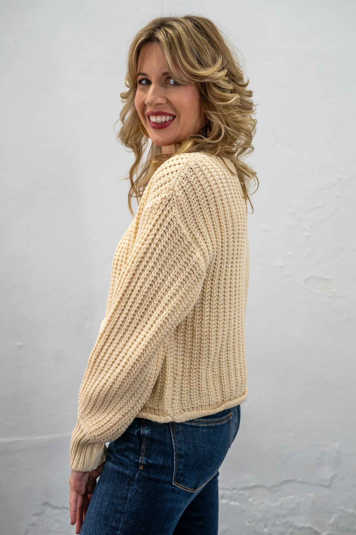 By The Fireside Cream Cardigan