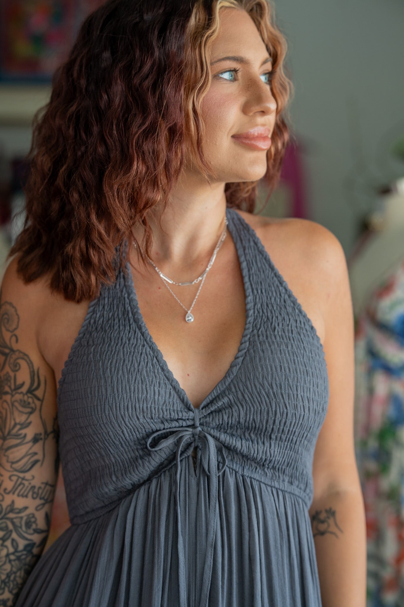 Pretty Little Secret Grey Dress