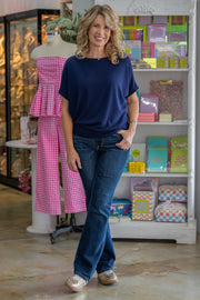 Simply Chic Navy Dolman Top