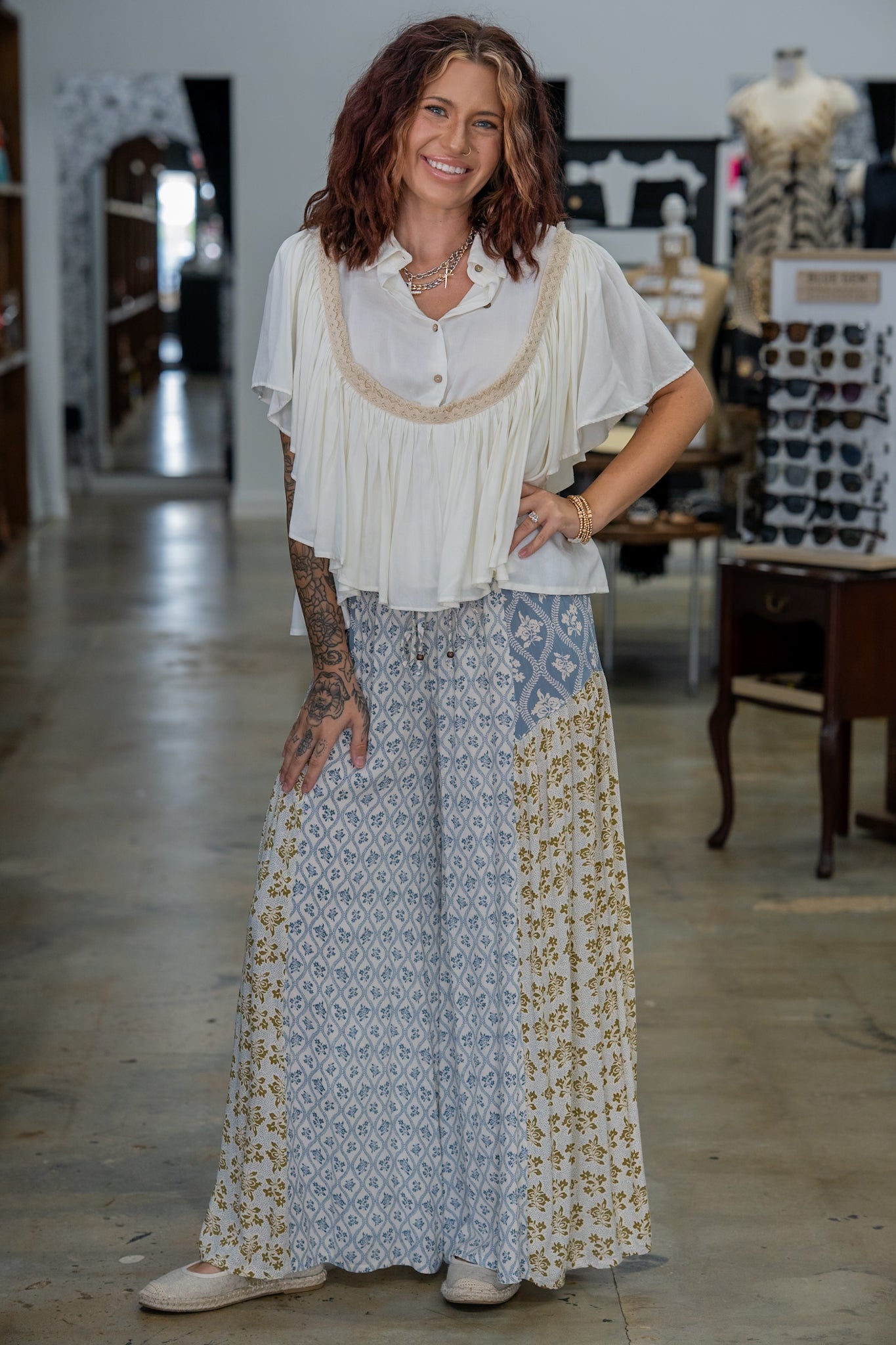 Moonlit Meadow Flowy Pants