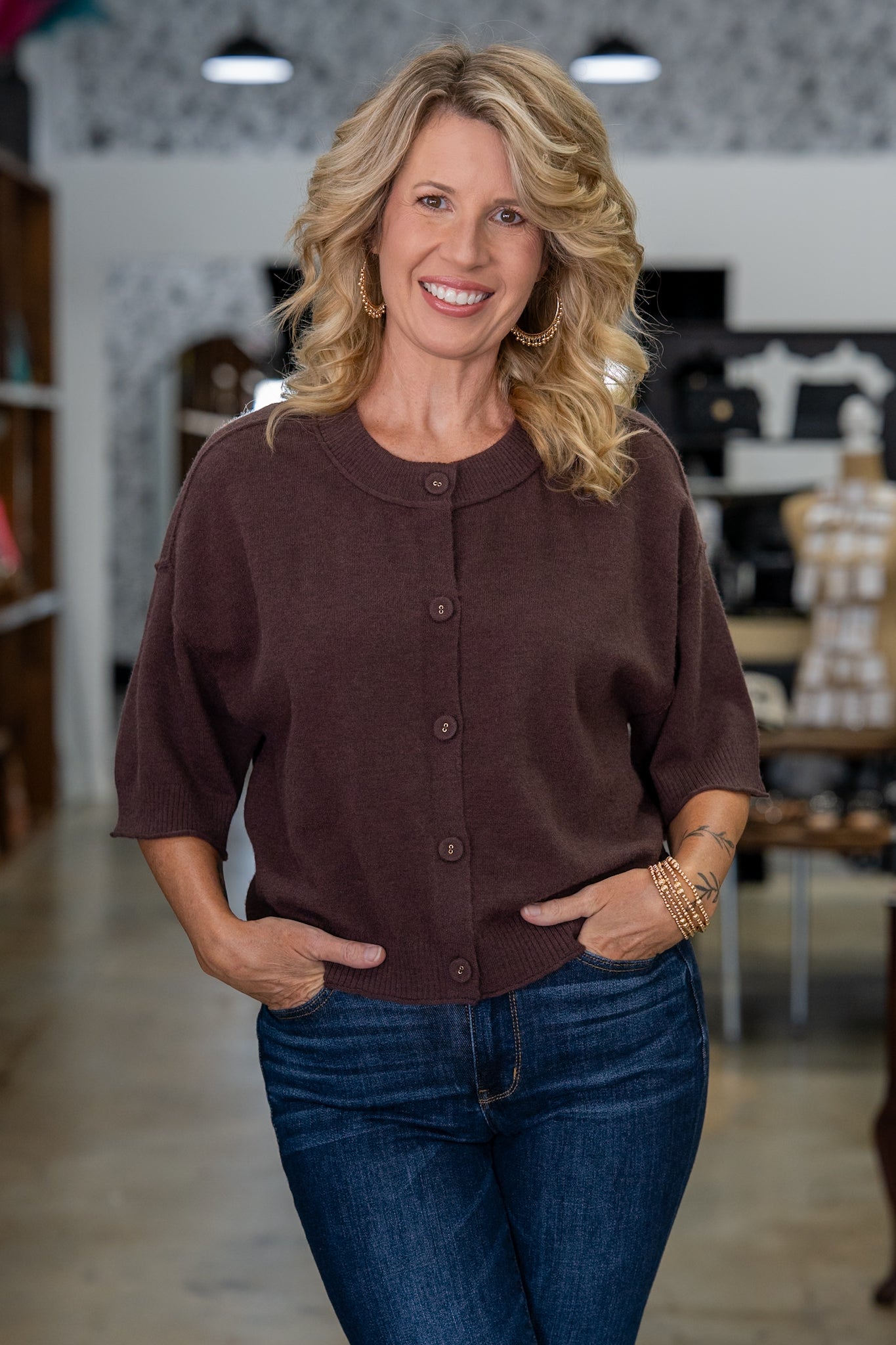 Autum Ember Brown Cardigan