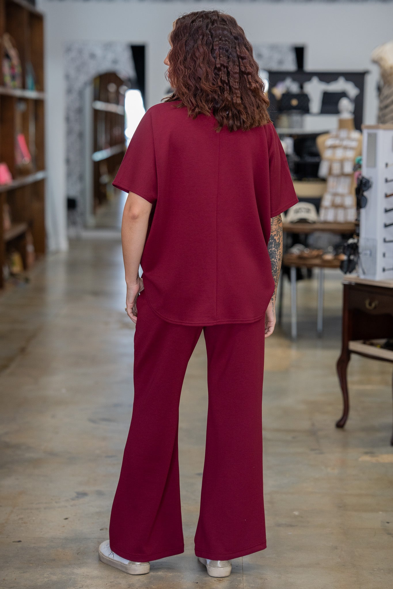 Downtown Luxury Maroon Set