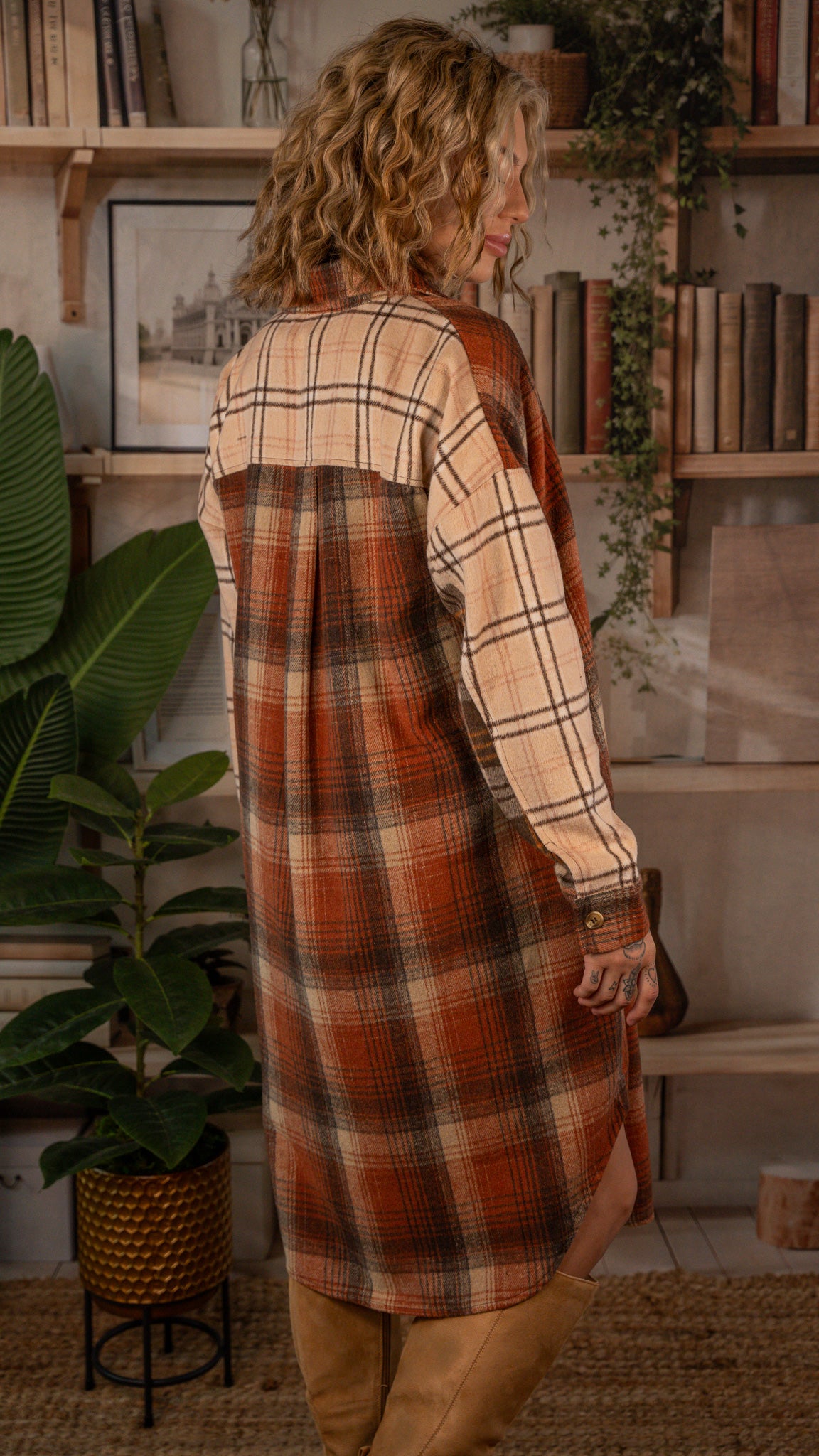 Robin Plaid Flannel Shacket/Dress