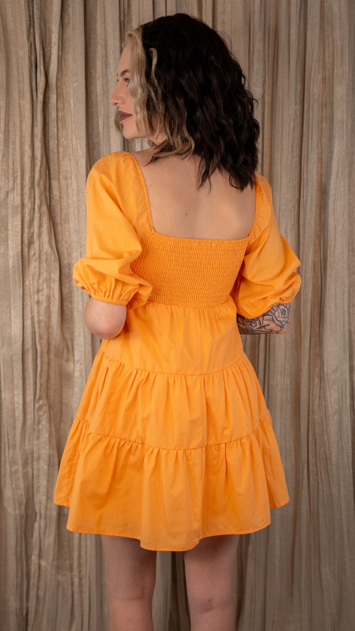 Brylee Light Orange Dress