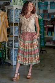Sunset Sonata Floral Skirt
