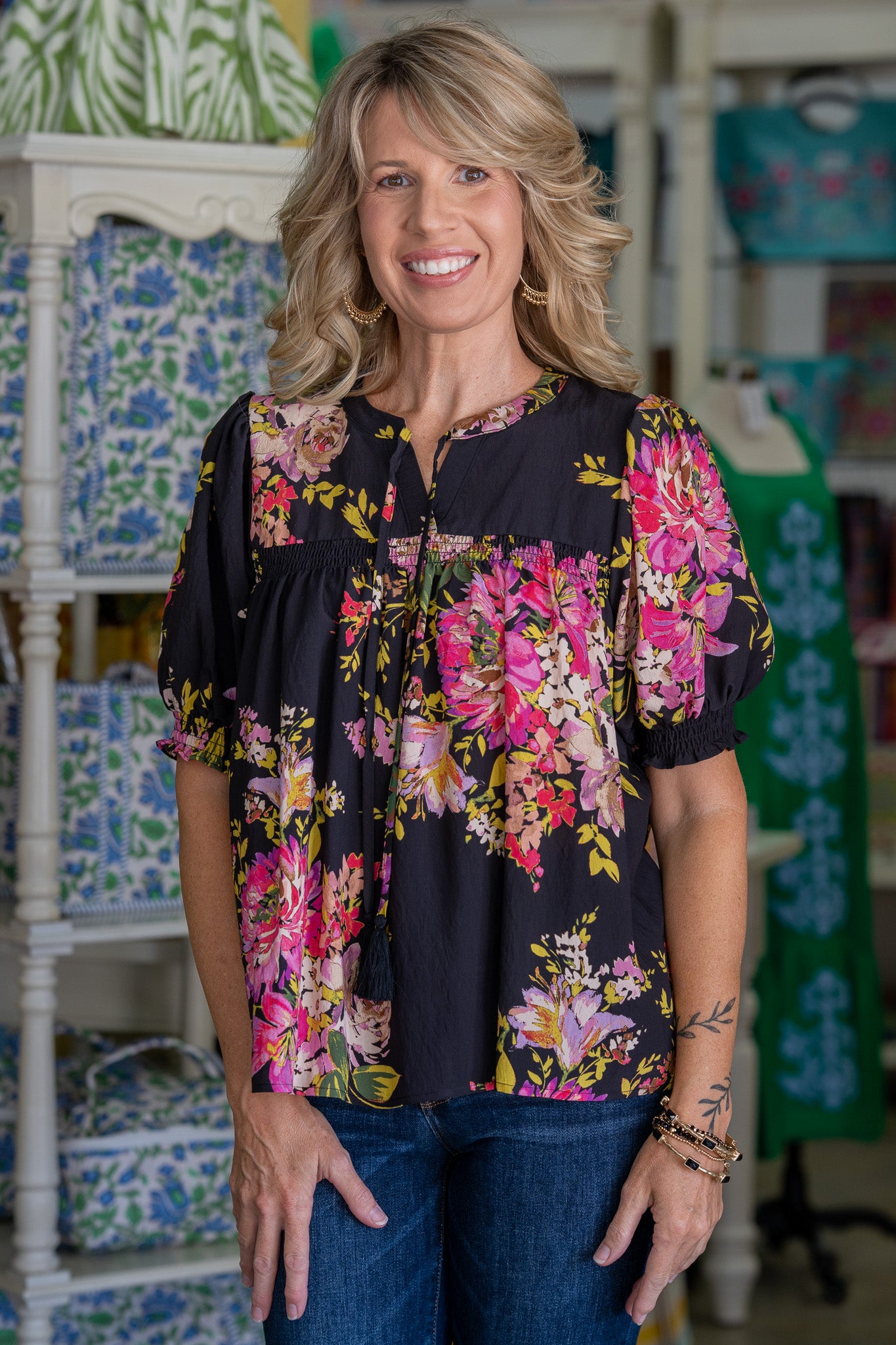 Twilight Blossoms Blouse