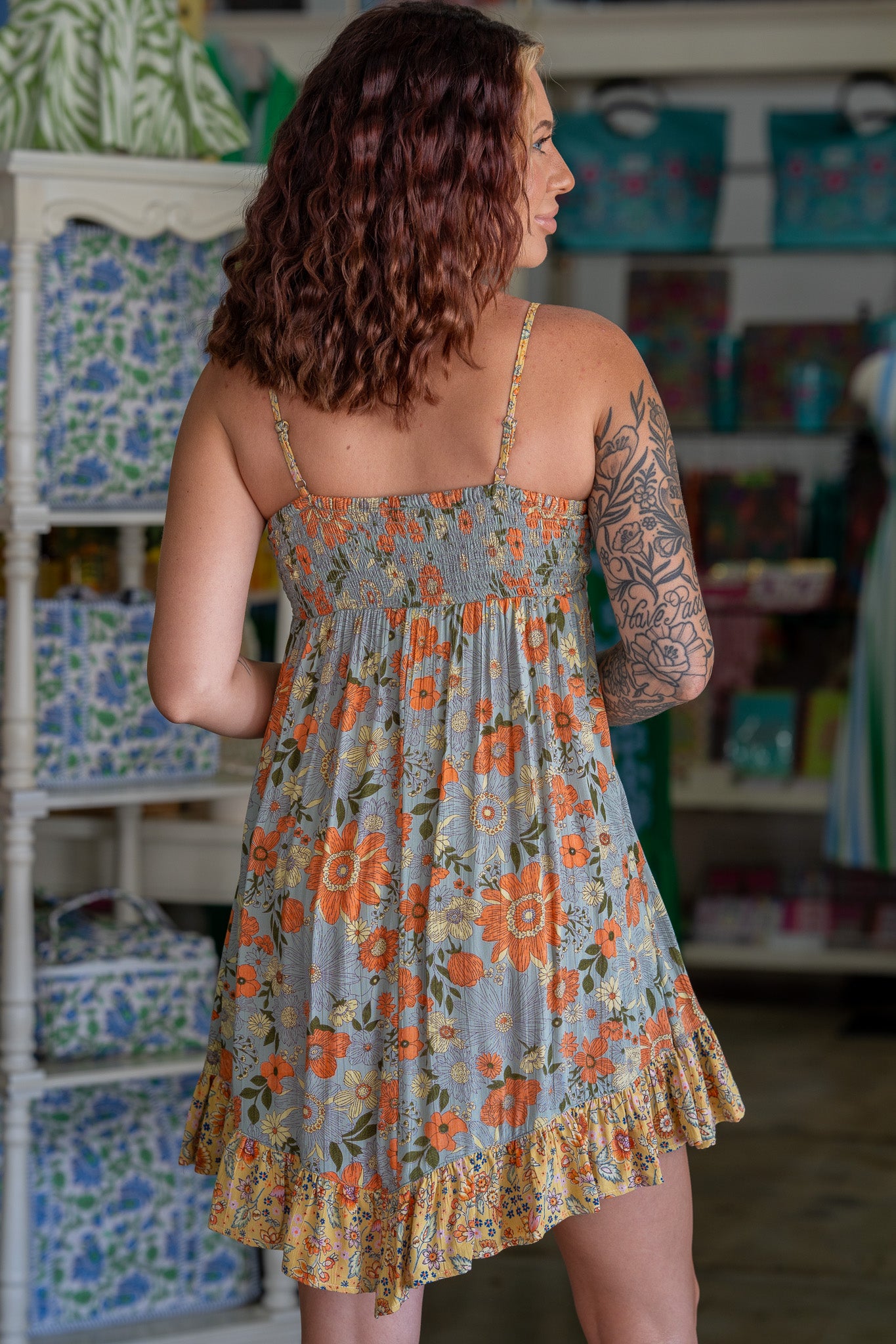 Sunday Stroll Floral Mini Dress