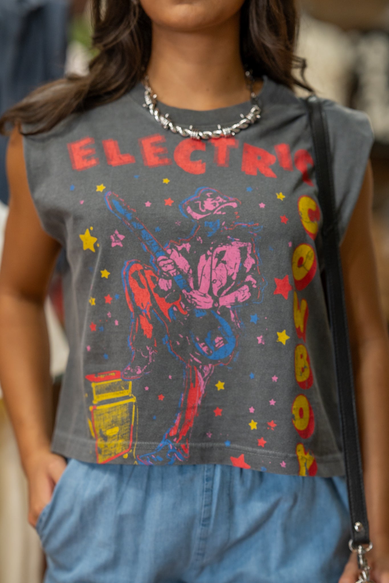 Electric Cowboy Boxy Tee