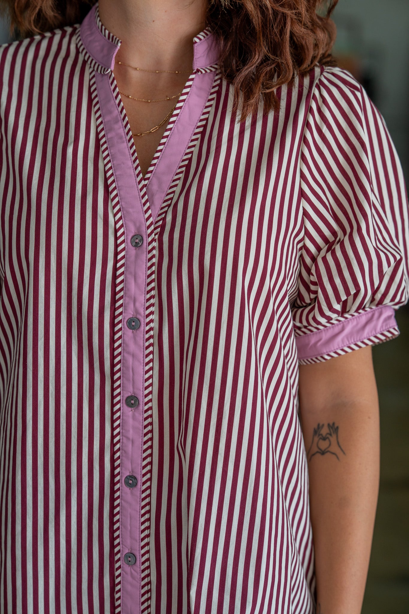 Maisie Striped Button Down