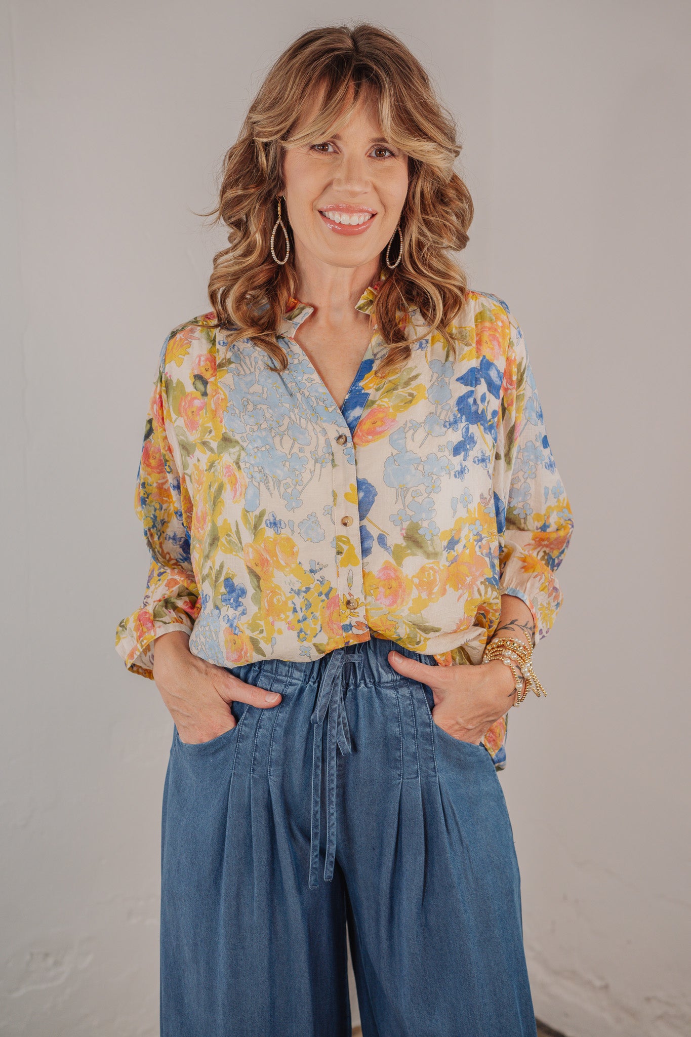 Inez Floral Top