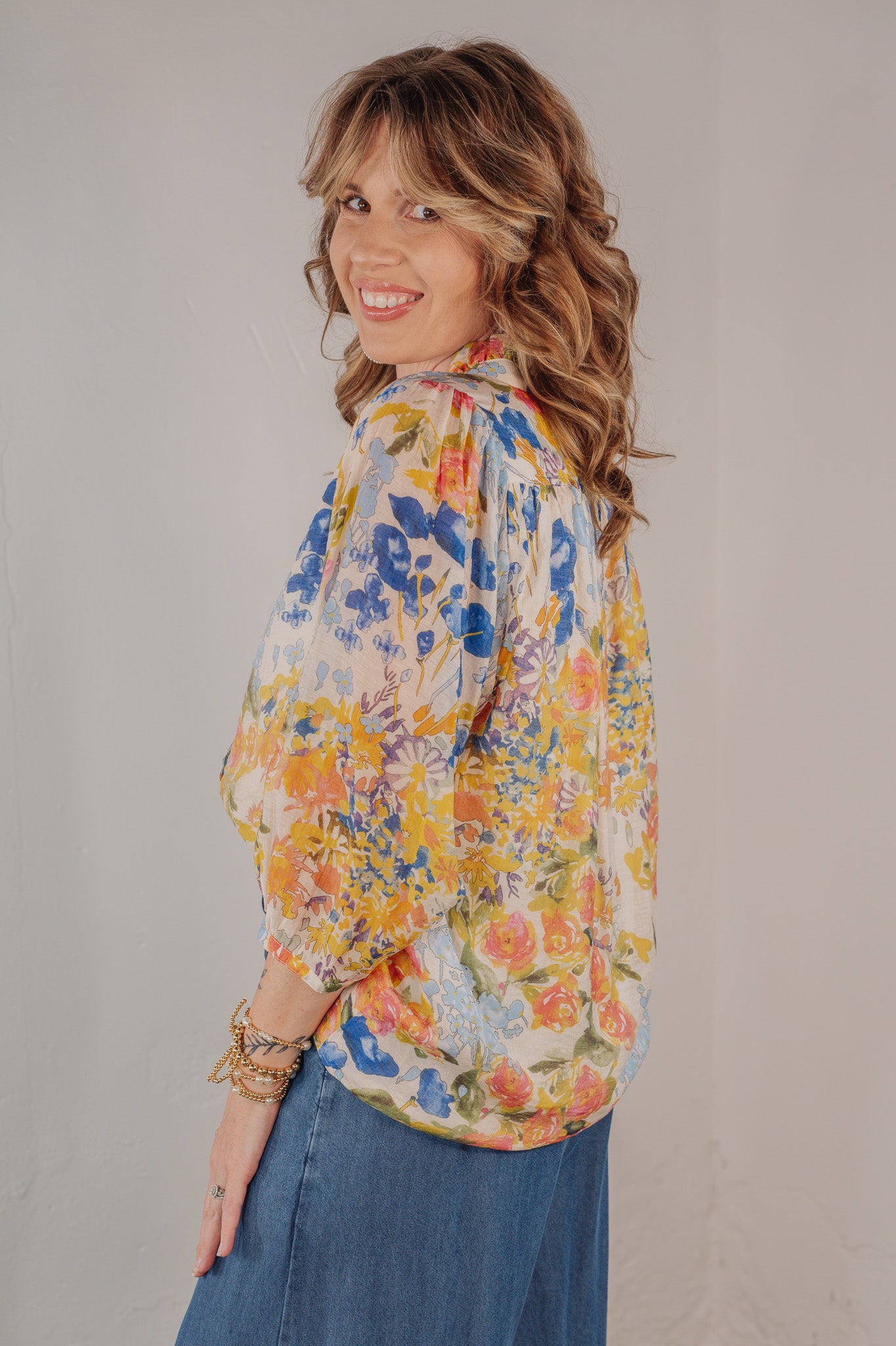 Inez Floral Top